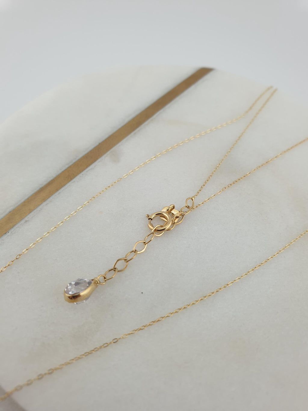 14K Gold Tiny Flower Pendant Necklace: Dainty Charm