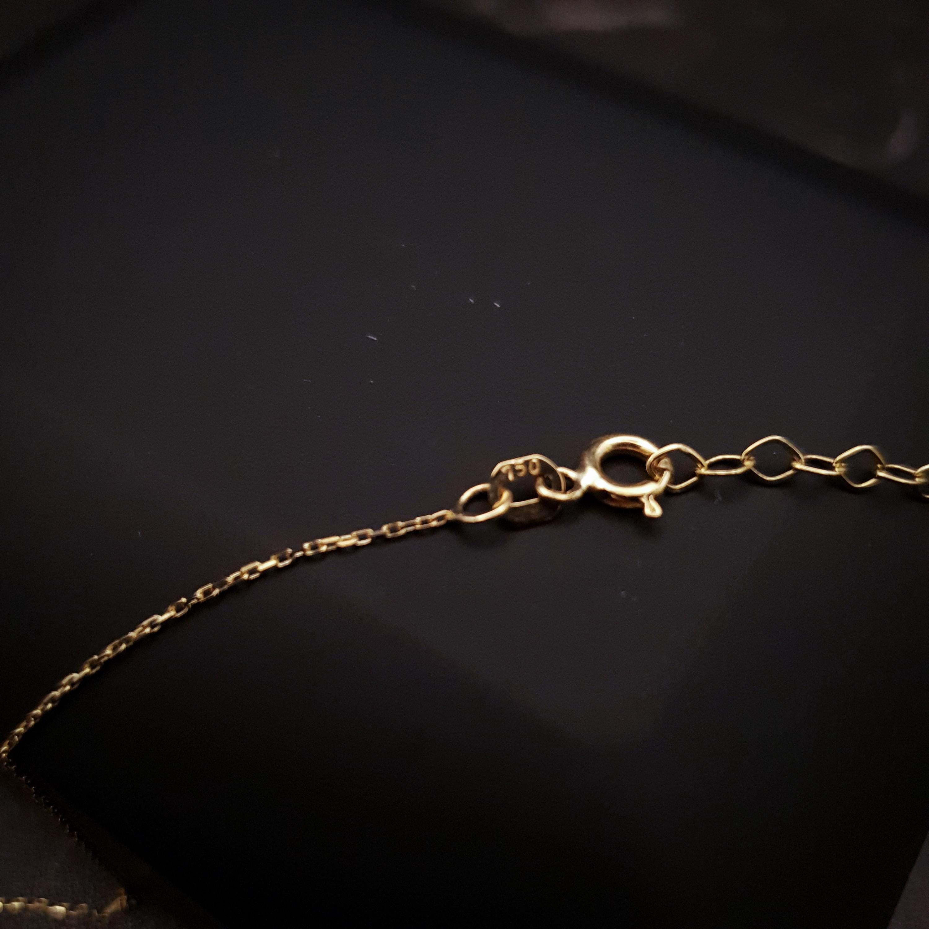 18K Gold Angel and Star Necklace: Delicate Charm Pendant