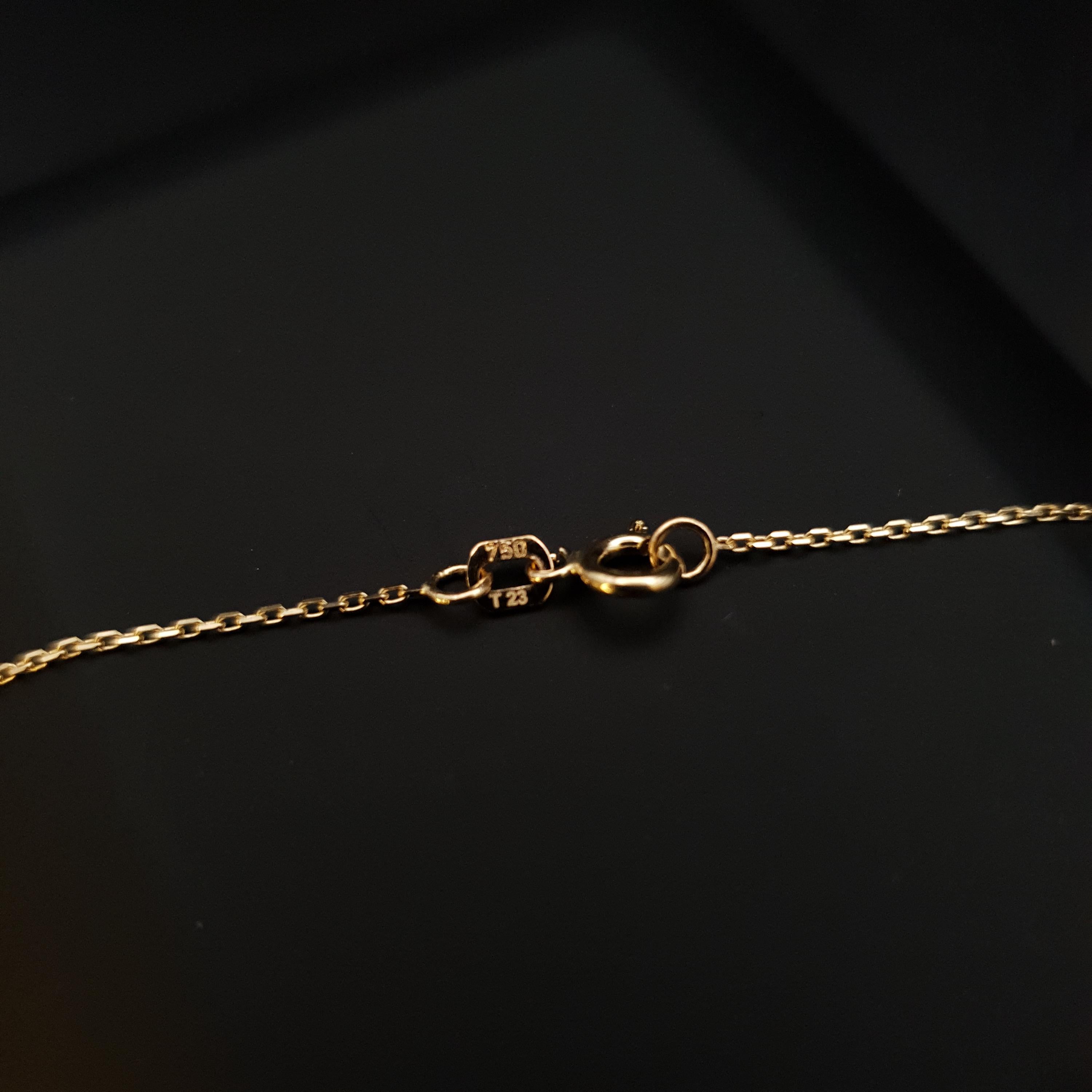 18K Gold Pomegranate Snowflake Necklace, Dainty Pendant