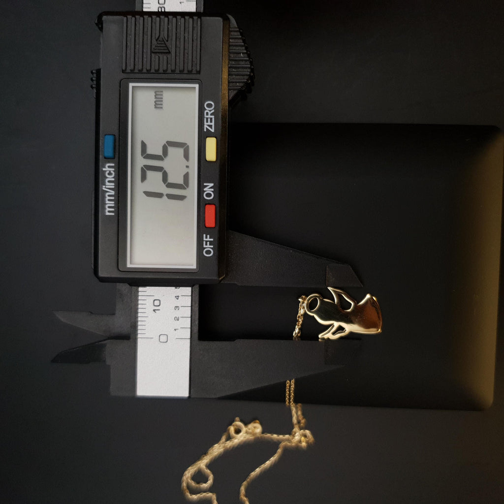 18K Gold Angel Pendant Necklace, Charm Jewelry