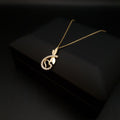 18K Gold Dragonfly Pendant Necklace: Delicate Charm, 18 inch