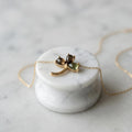 18K Gold Three Leaf Clover Necklace: Lucky Charm Pendant