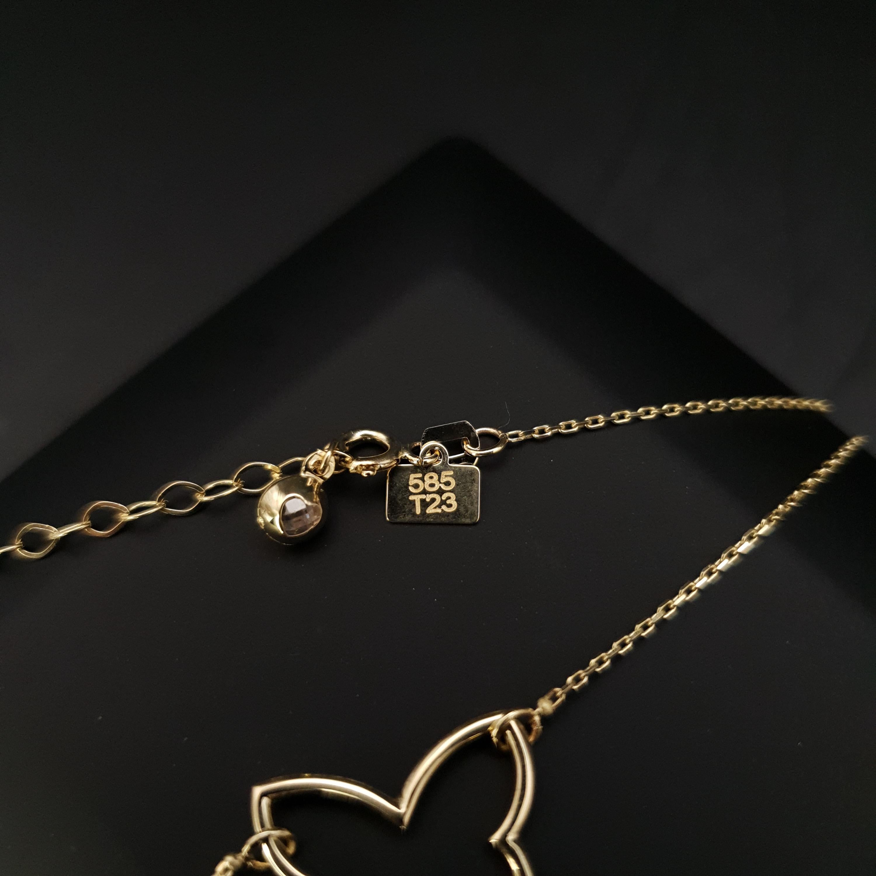 14K Gold Butterfly Pendant Necklace, Dainty Charm