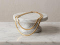 14k Real Gold Herringbone Snake Chain Necklace. (3.5MM)