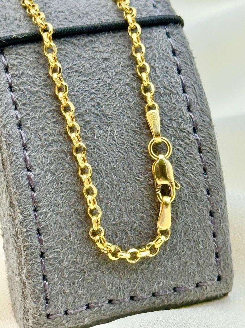 14k Real Gold Heart Locket Necklace, Rolo Chain Photo Memorial Pendant