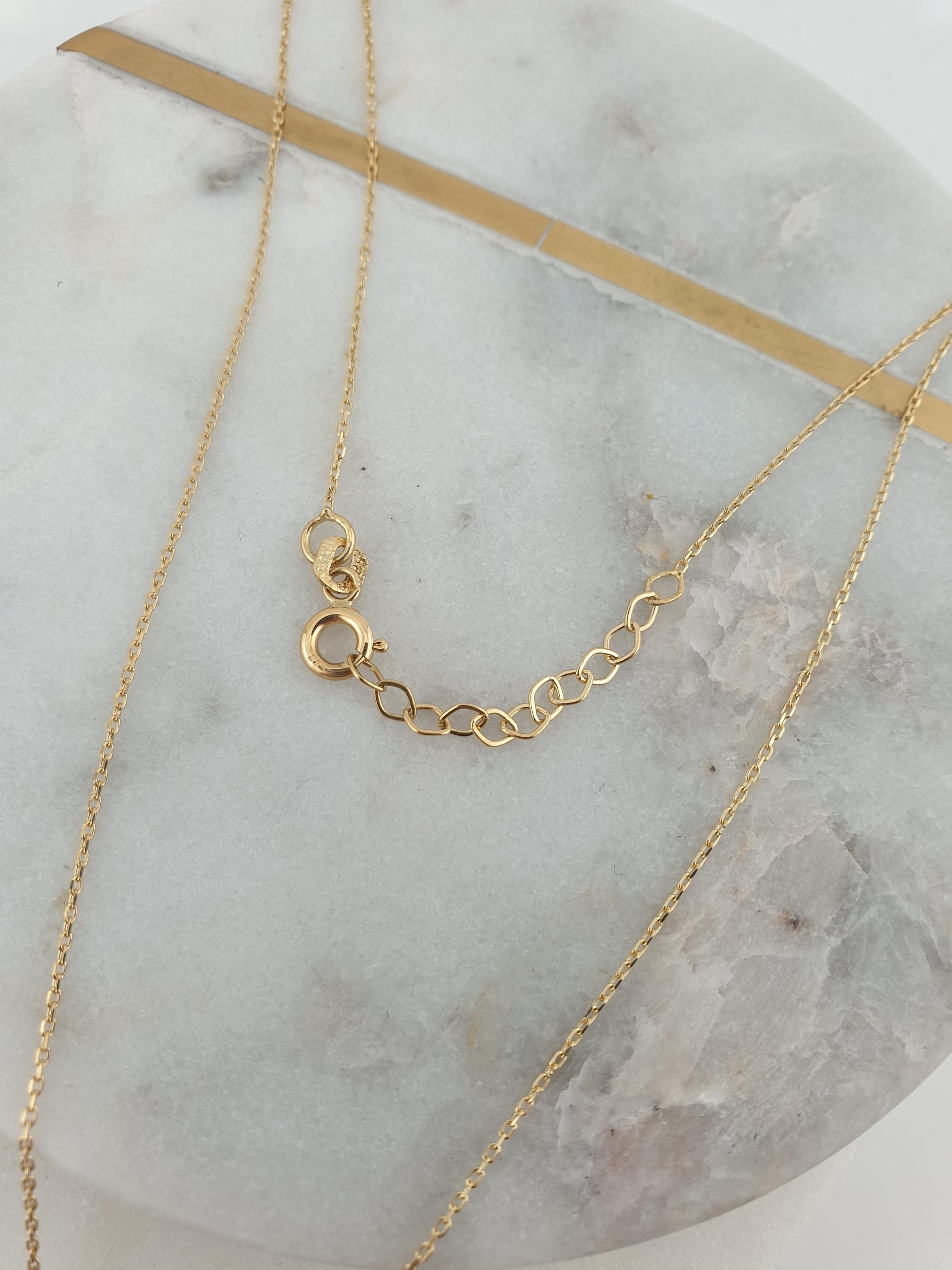 14K Gold Four Leaf Clover Necklace: Lucky Charm Pendant