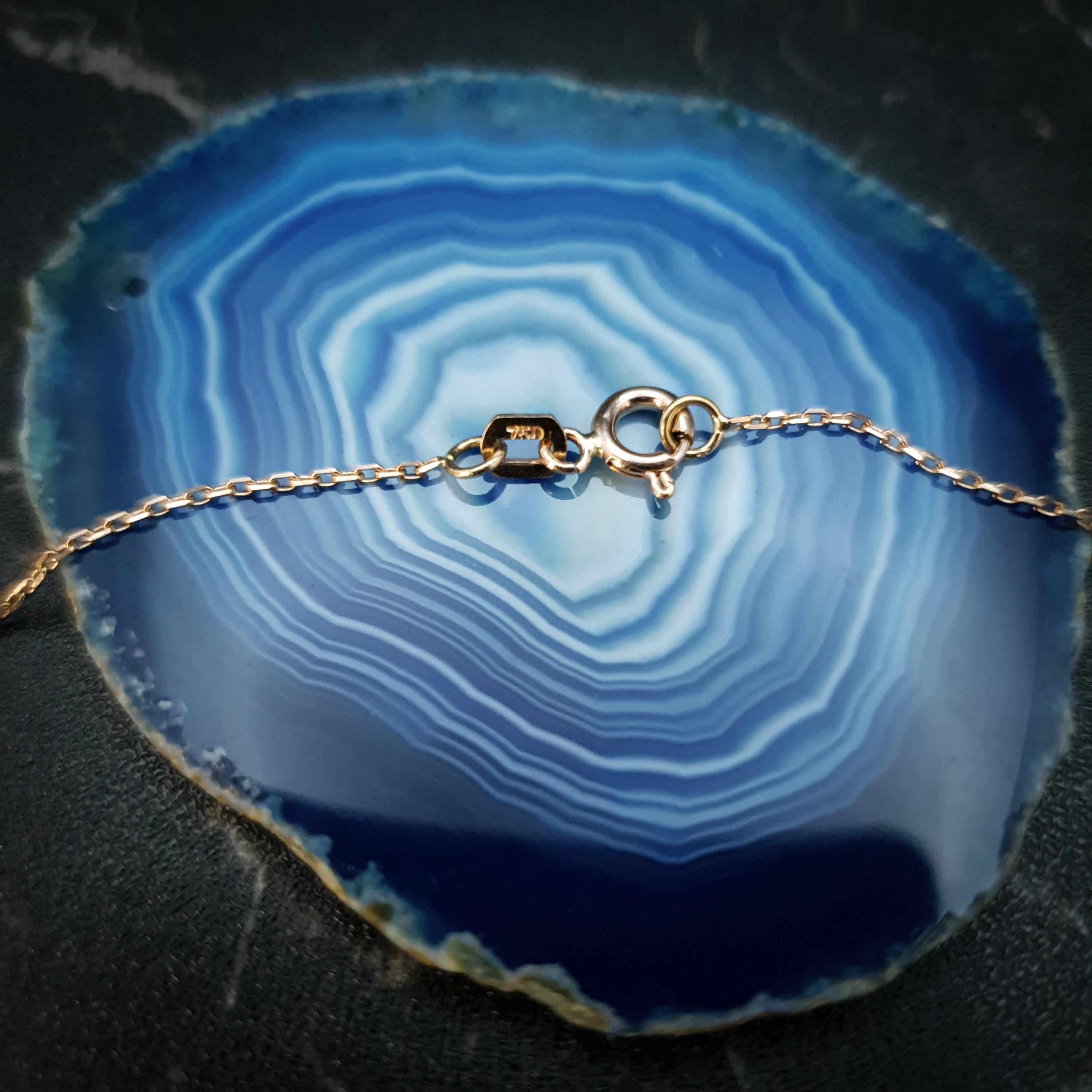 18K Gold Whirlpool Necklace, Forged Gold Pendant