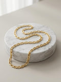 14K Real Gold Anchor Chain Necklace , 4mm Thickness, Mariner style