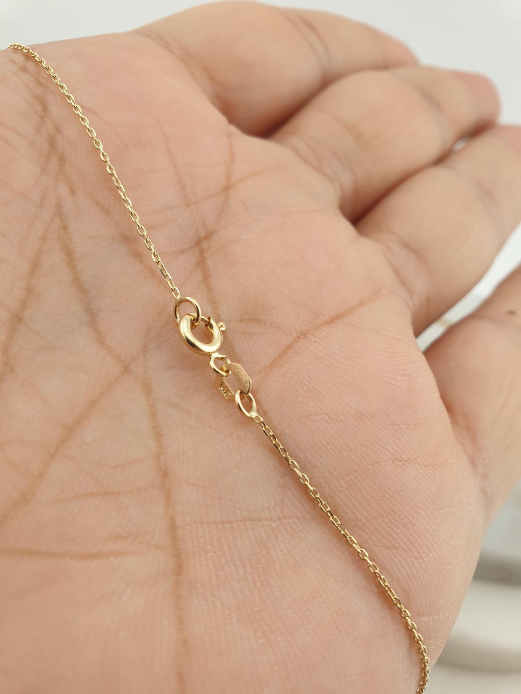 14K Gold Balloon Girl Necklace: Pearl Accent Pendant