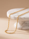 18k Gold Box Chain Necklace, 2.70mm Thickness, 18 Inch
