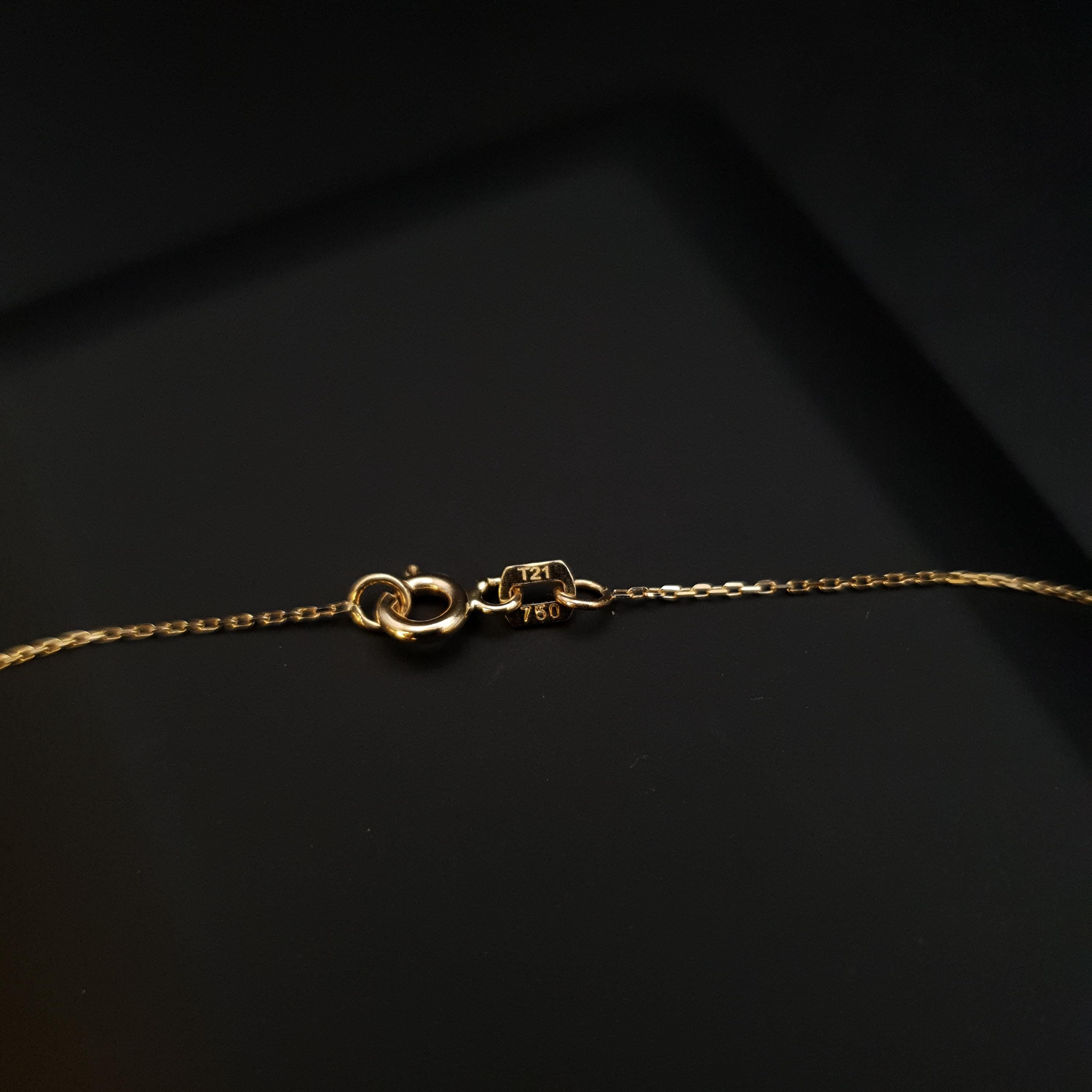 18K Gold Flower of Life Necklace: Turquoise Pendant, 17 inch