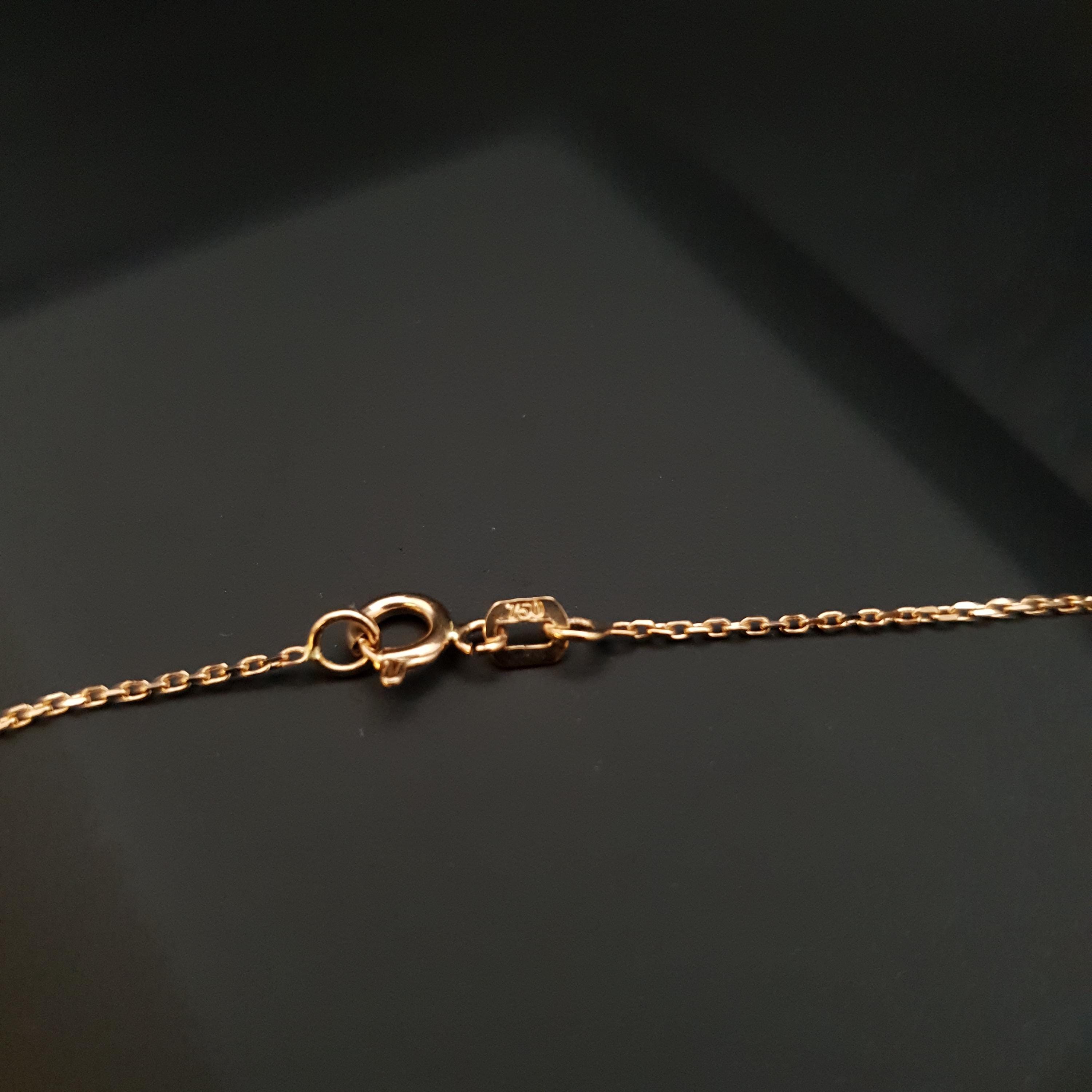 18K Gold Queen Crown Necklace: Black Diamond Pendant