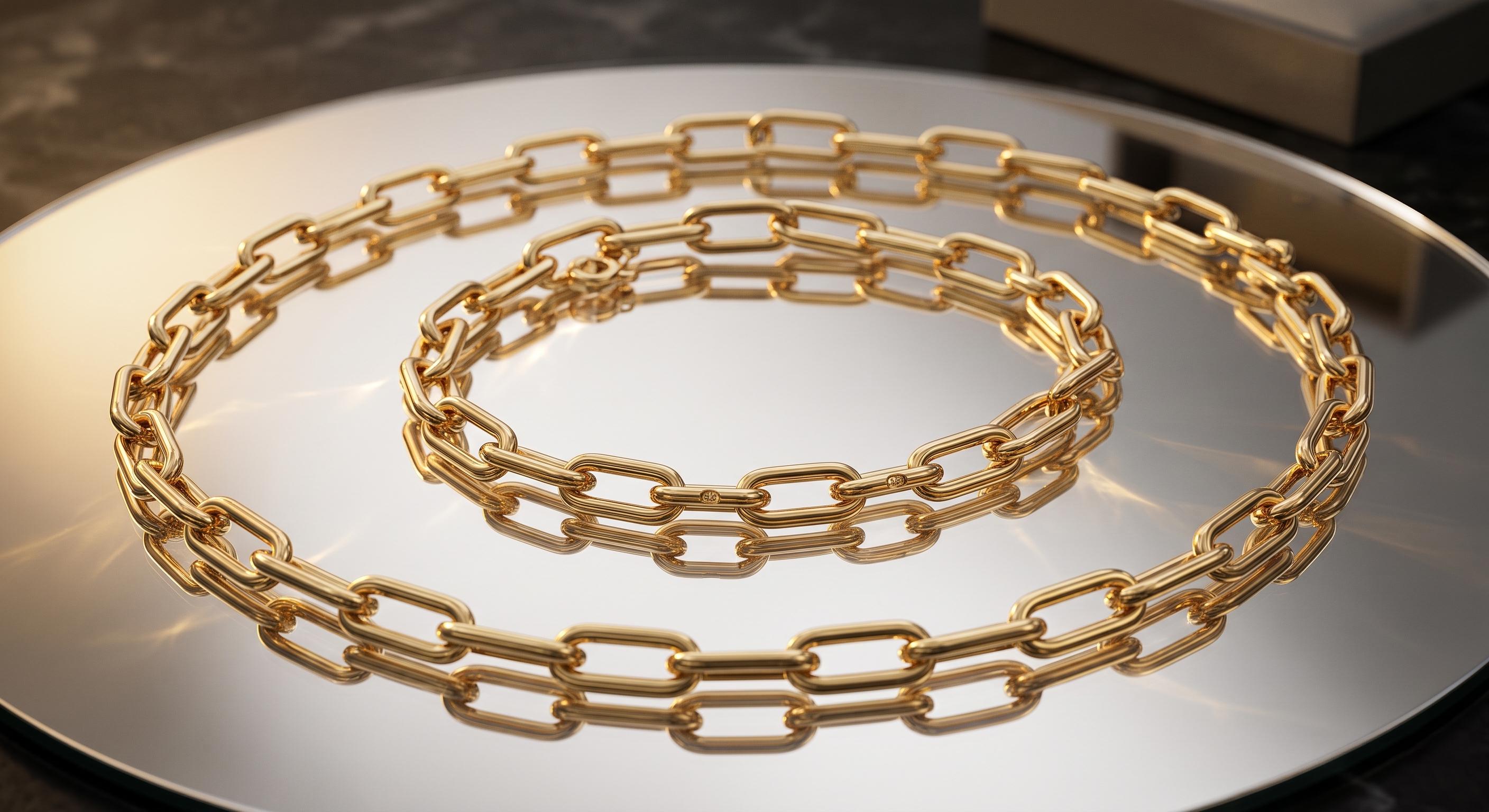 14k Gold Cable Chain Necklace: Layering, Trending Jewelry, Lobster Clasp