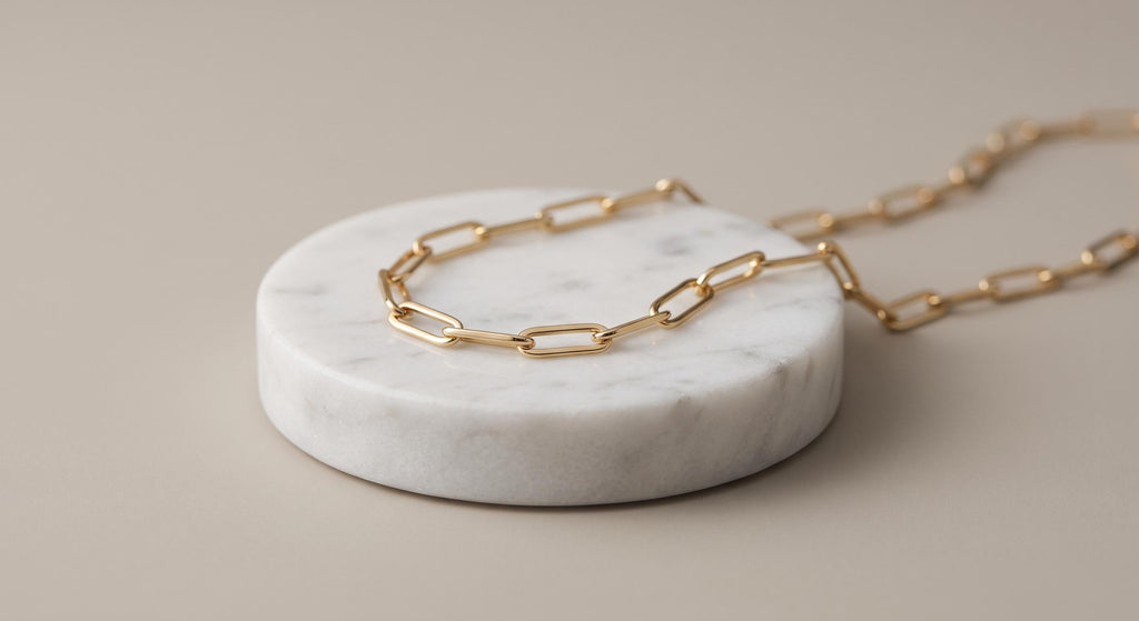 14k Gold Cable Chain Necklace: Layering, Trending Jewelry, Lobster Clasp