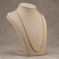 14k Real Gold Rope Chain Necklace - Diamond Cut, 2mm