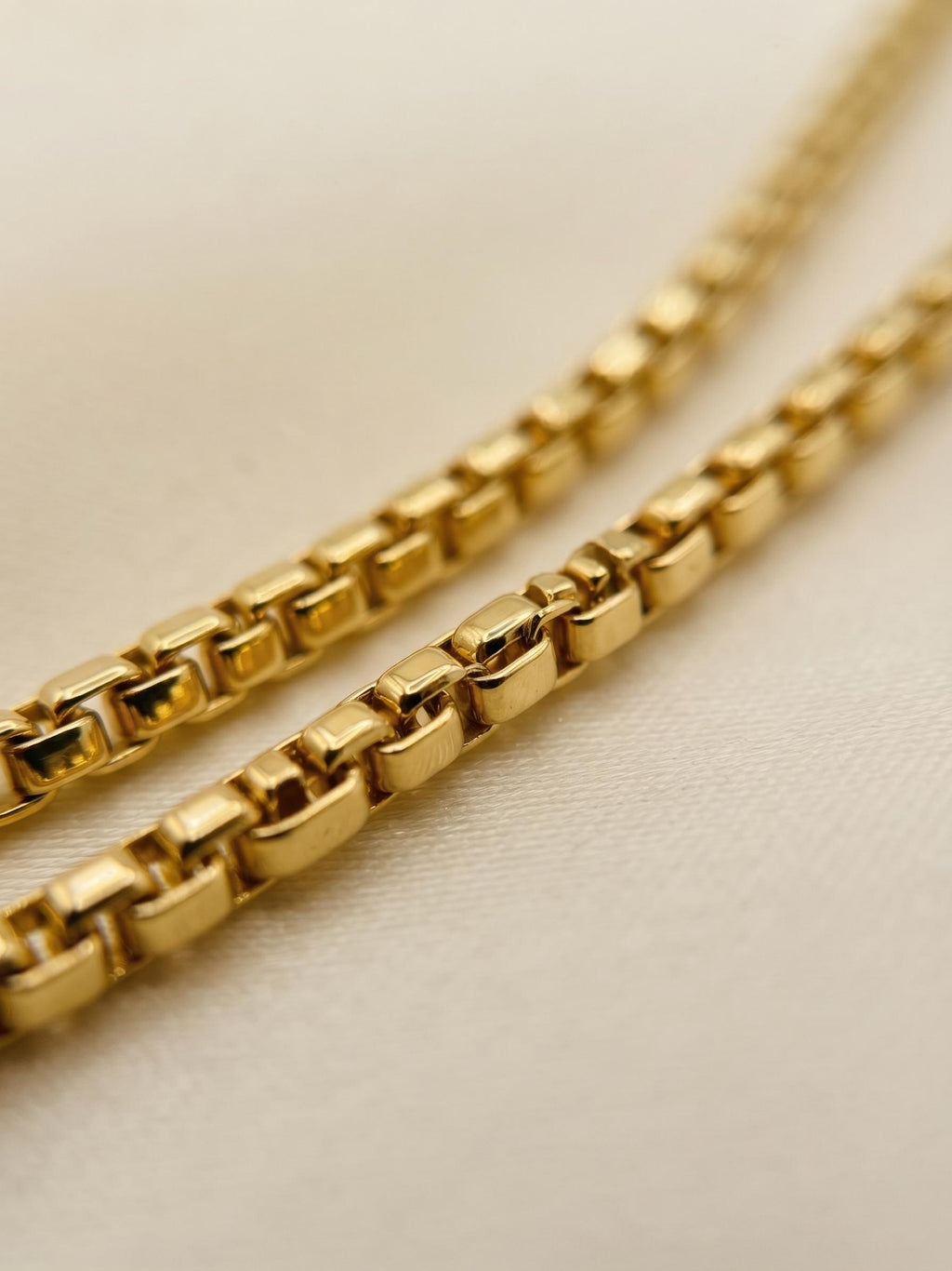 14k Real Gold Cross Necklace with 2.5mm Box Chain