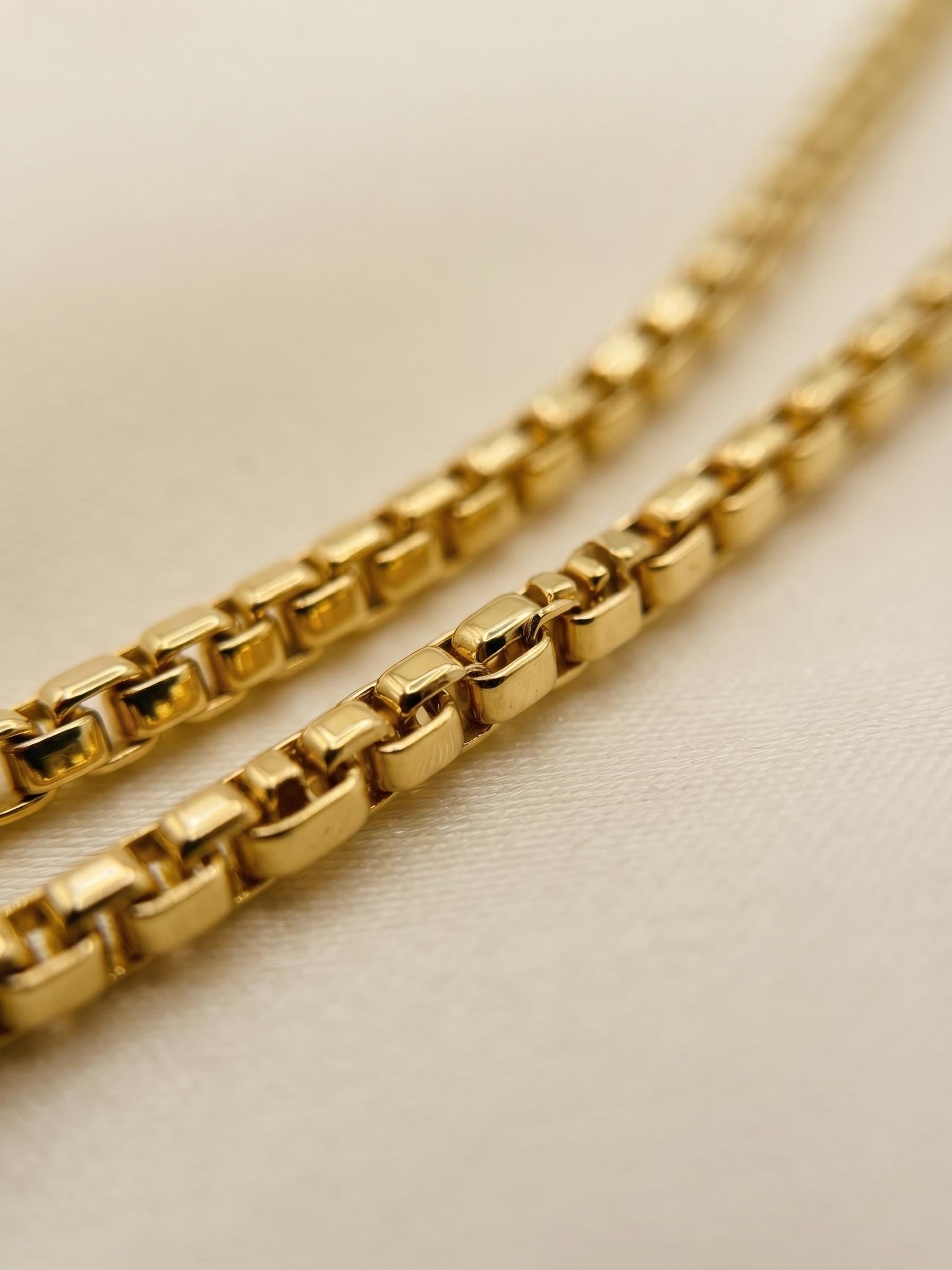 14k Real Gold Cross Necklace with 2.5mm Box Chain